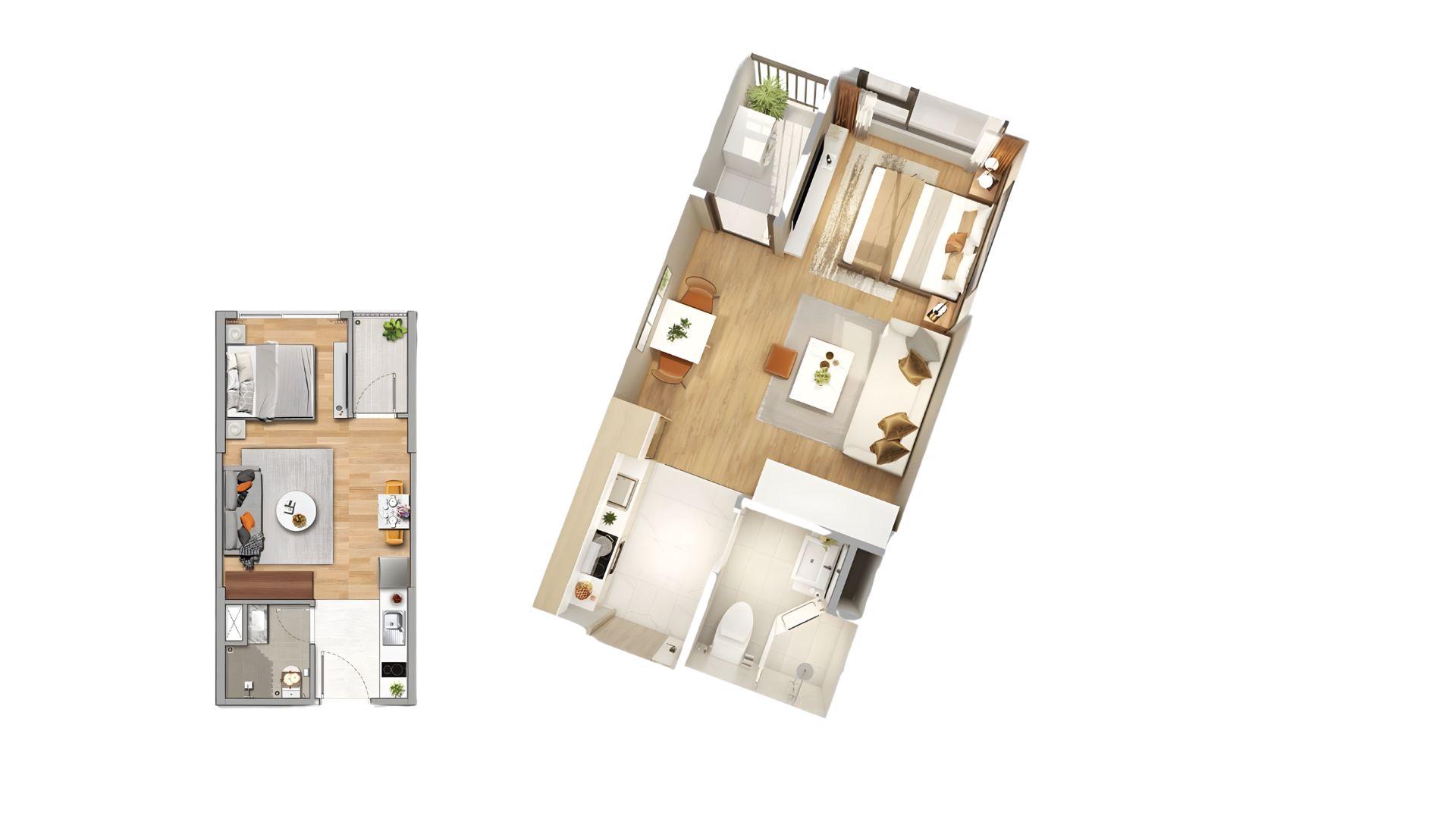 Thiết kế căn hộ Studio Imperia Sky Park